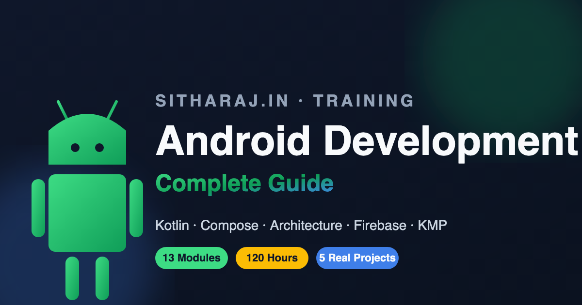 Android Development Complete Guide | Android Engineering Curriculum